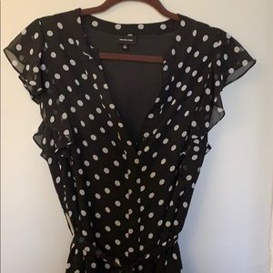 Who What Wear Vintage Inspired A-Line Wrap Dress